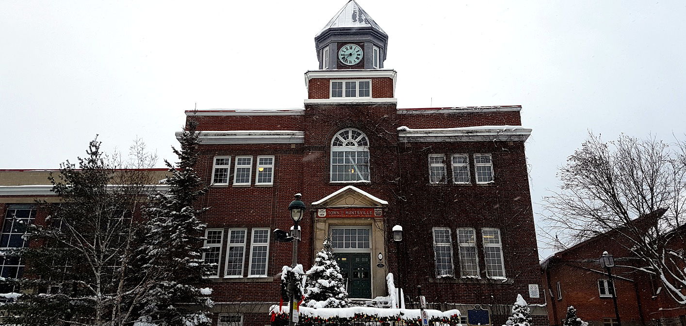 Huntsville Town Hall winter