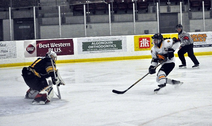 Otter goaltender Mitchell Jones stopped 39 Terrier shots, earning him first star of the game
