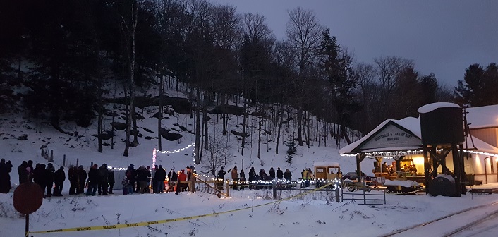 A Portage Flyer Christmas is a popular event with many families lining up before the first train is scheduled to leave. It's worth the wait.