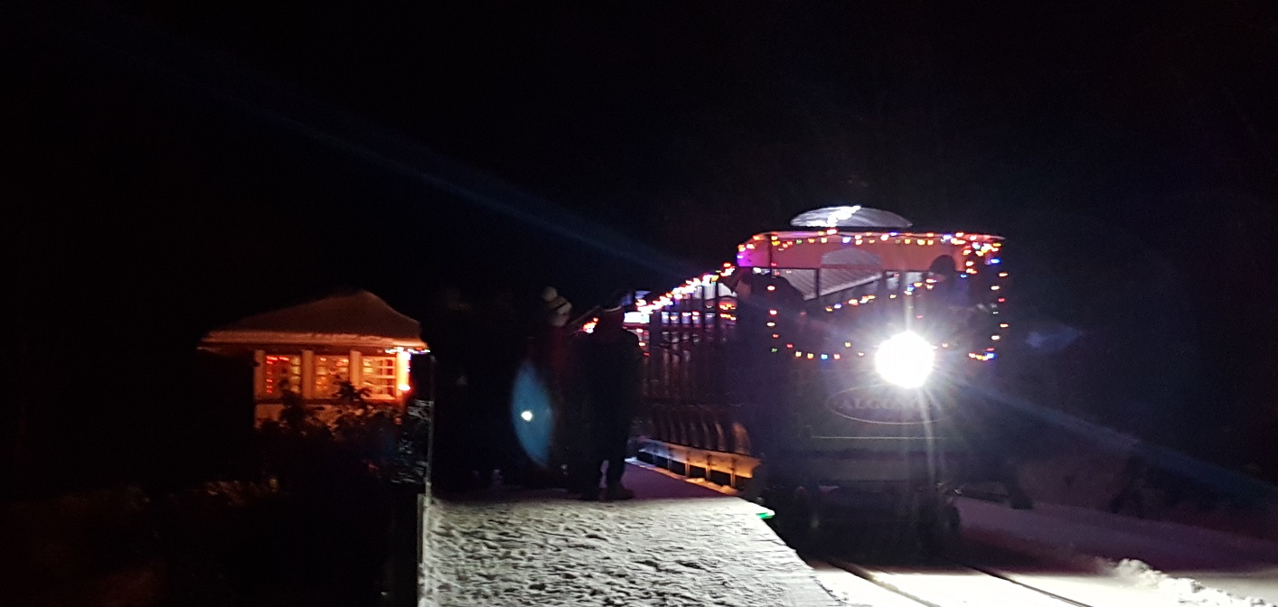 At the end of the line is the Purser's Cabin, where Santa awaits believers of all ages
