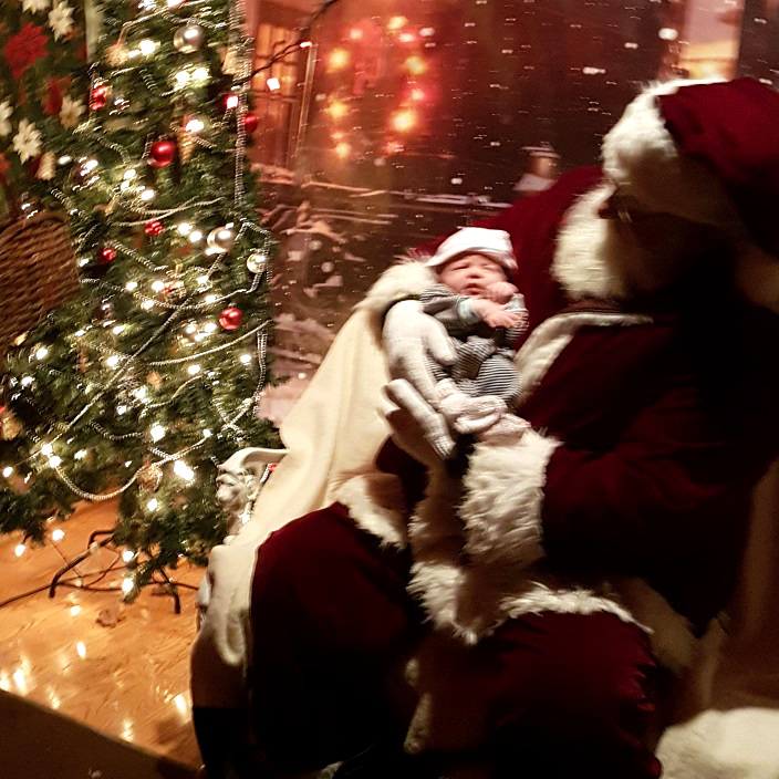 A first visit with Santa is always magical