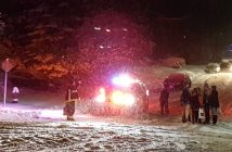 Police cars got in on the action too