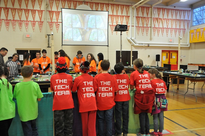 The Tech Team at the FIRST LEGO regional competition in North Bay (supplied photo)