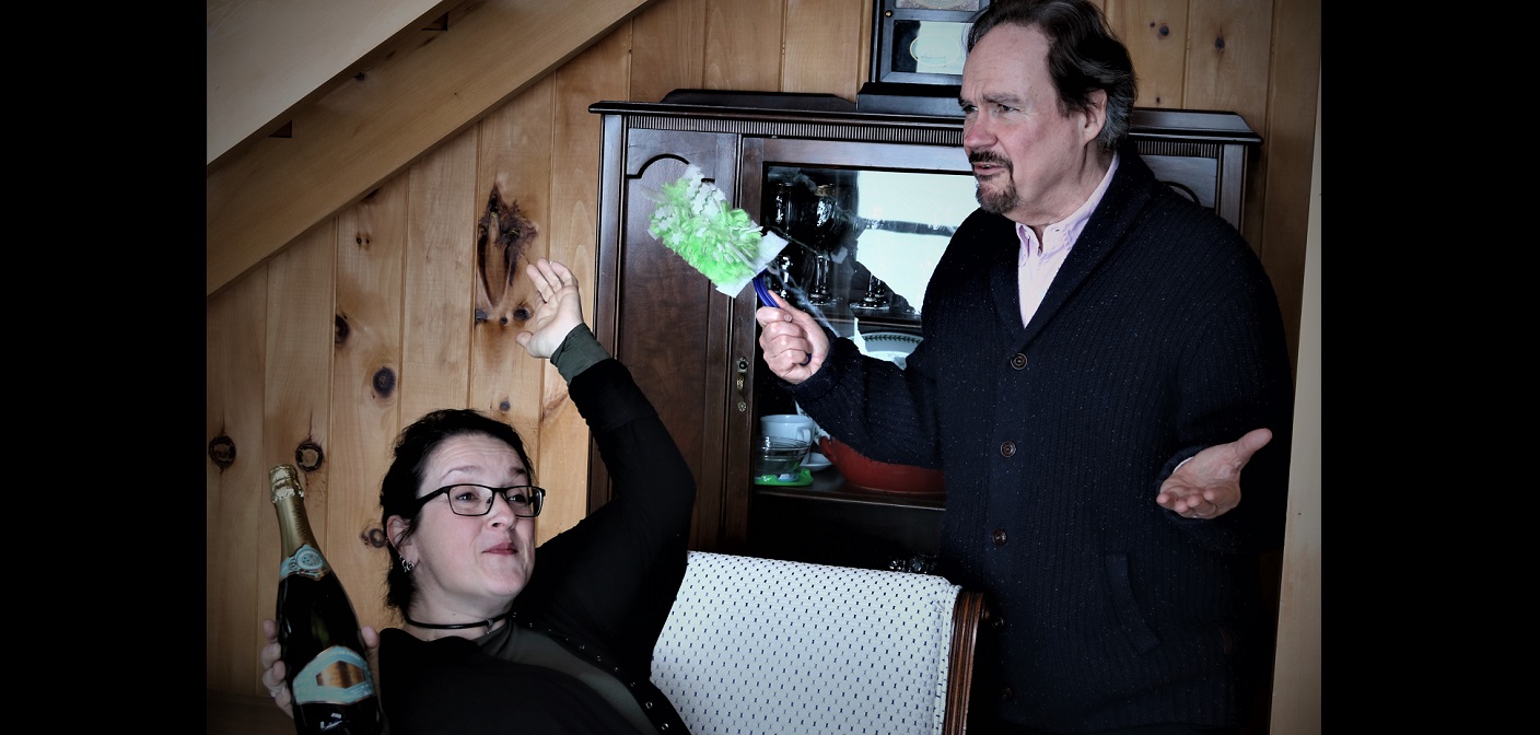 “On a First Name Basis” features Teal Cochrane (left) as Lucy Hopperstaad William Colgate as David Kilbride (Photo: Joan Bendon)
