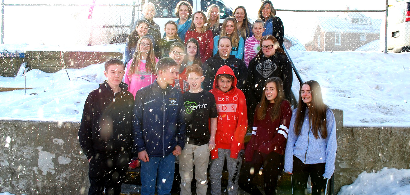 Some of the HPS students and staff involved in the accessible playground project