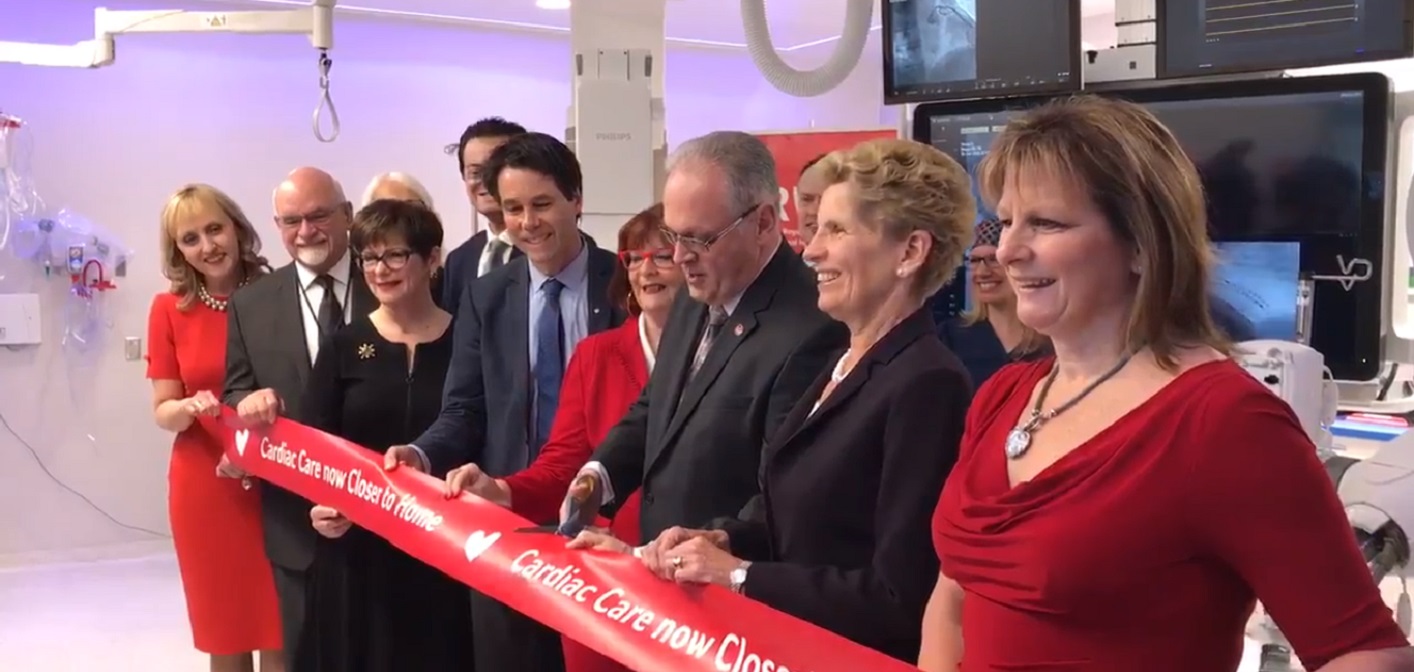 Cardiac Intervention Unit ribbon cutting at RVH (Image via @TeamRVH on Twitter)