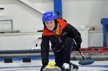 Junior curler Wilson Trenholm