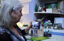 Her home office is filled with thank you cards and thoughtful gifts from those who have somehow been touched by her. She treasures anything personal she's been given.