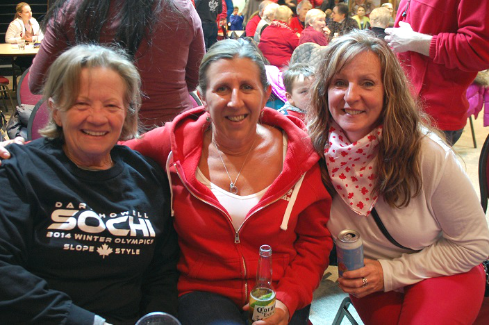 (From left) Leslie Stewart Leann Roger and Heather Garrod