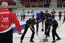 Spectators in the on-ice bar got this close to the action (Photo: Dawn Huddlestone)