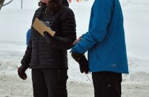 Event organizer Kristi MacDonald (left) with her son Shane
