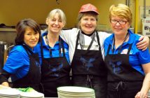 Muskoka Moosies volunteers (from left) Mel Pegg, Loys Swan, Rachel De Sadeleer, and Tammy Harrison (Photo: Cheyenne Wood)