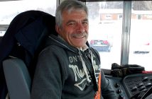 Shuttle bus driver Johny Peleman was happy to help make the spectator experience a positive one (Photo: Dawn Huddlestone)