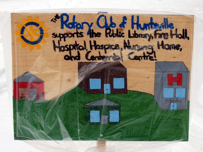 Bright paintings by local students highlight some of Rotary's community work