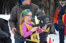 Sophia Markham of Irwin gets some direction for the target