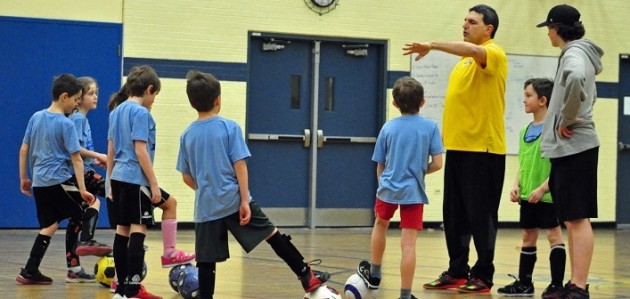 Indoor soccer provides youth and adults with fun opportunities for skill development