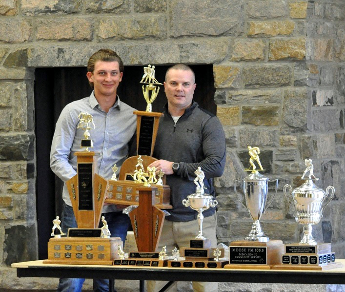 Academics and Athletics for Excellence in Education and Sport – presented to Matt Priest #12 by co-coach Marc Gagnon