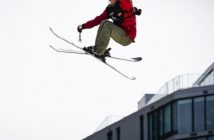 Dara Howell takes to the sky in the end-of-season Big Air comp (Photo: @freestylecanadaski / Instagram)