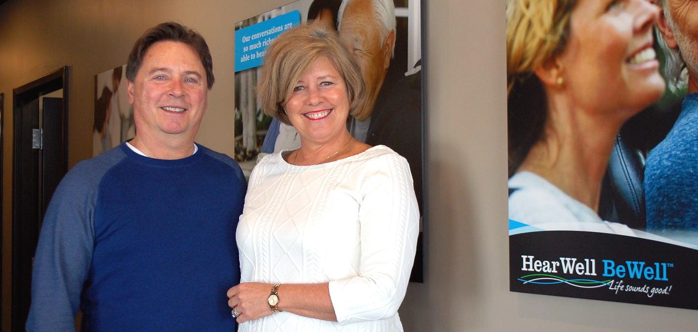 John and Kathleen Tiede in their newest location of Hear Well Be Well