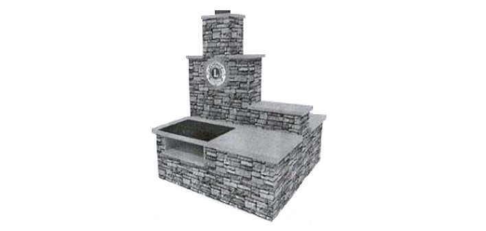 A drawing of the proposed charcoal grills the Stephenson Lions Club wants to build in Port Sydney