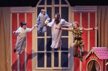 For Peter Pan, the second HFA/Rotary musical, the Festival enlisted the Flying Foy organization from Las Vegas to rig up the theatre so that local actors could fly