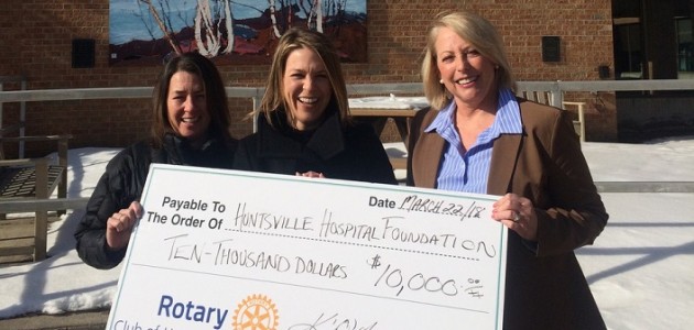 Rotary Club of Huntsville continues to support Huntsville Hospital Foundation with annual $10,000 donation