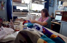 Her favourite thing to do is sew, a skill passed on to her by an elderly lady when Joy was 17 and pregnant.