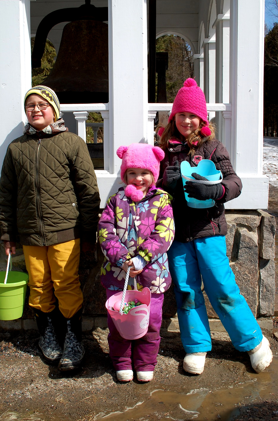 Joaquin Ramirez, Laura Teicht and Josie Teicht all had a great time at the annual Easter Egg Hunt