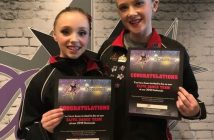 Emma McClellan and Kaitlyn Wright received National Elite Dance Team invites (supplied photo)
