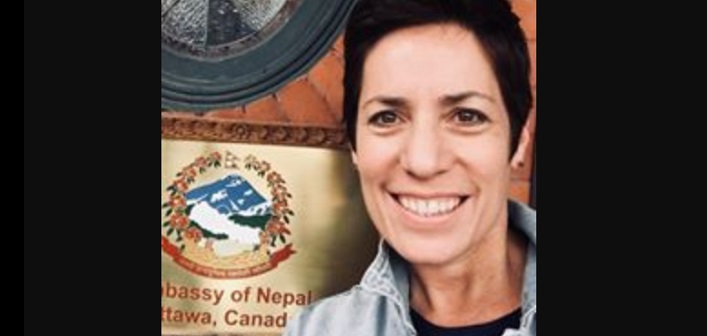 Kelly Hammond posted this photo on Facebook from the Embassy of Nepal in Ottawa when she went to pick up her visa for the trip (supplied photo)