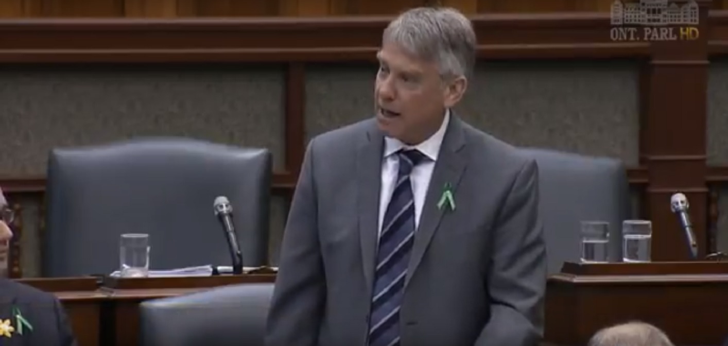 Parry Sound-Muskoka MPP Norm Miller in Question Period