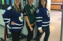 (From left) Riverside staff Cheyenne Wood, Juliana Cushman, and Angela Deemert (Photo: Cheyenne Wood)