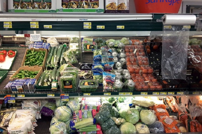 The entire vegetable section for 1500 to 2000 people in Attawapiskat