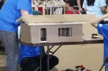 Construction team in action