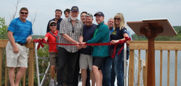 Huntsville celebrates Hunters Bay Trail extension and floating boardwalk with ribbon-cutting ceremony