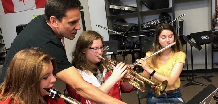 This image of the HHS music program appeared on a petition on Change.org