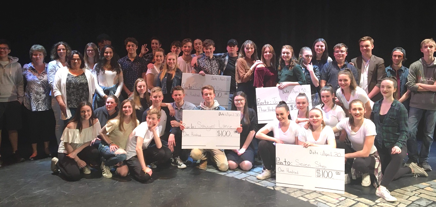 The performers, judges, sponsors and organizers of Huntsville High’s Got Talent 2018 (Photo: Vanessa Taylor)