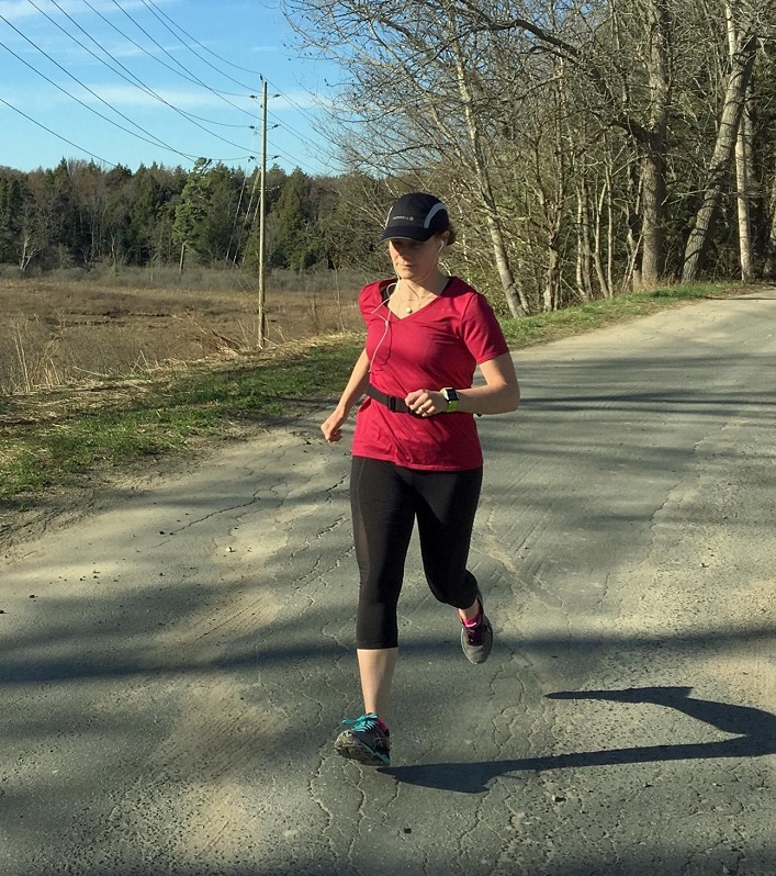 Leigh Fettes out for a training run (Photo by Jason Sprathoff)