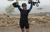Sierra Johnson completed her first 100km ride in 2017 (supplied photo)