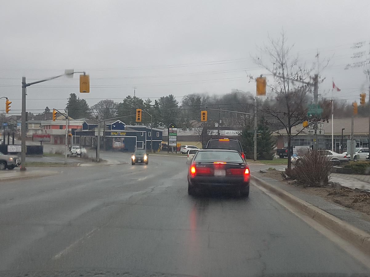 All of Huntsville's Main Street and King William is in the dark.