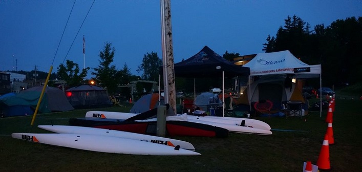 All is quiet at the camp in the early hours of Sunday morning (Photo: Muskoka River X / Facebook)