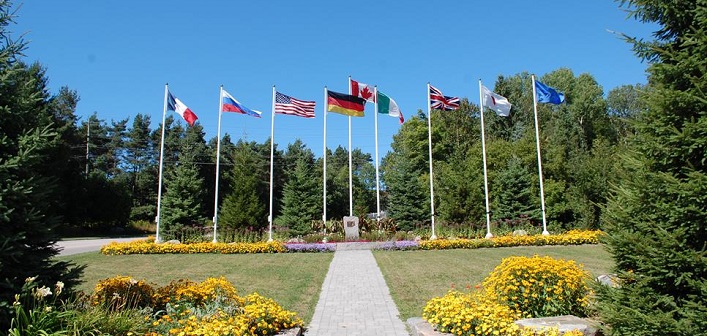 Flag Park commemorates the 36th G8 Summit which was hosted in Huntsville in 2010 (Doppler file photo)