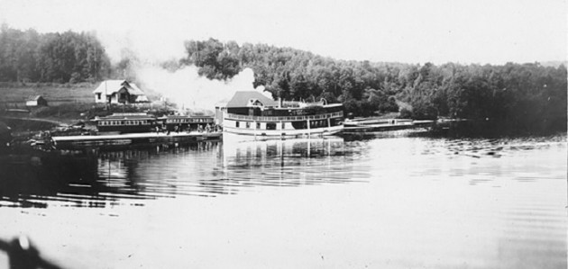 It’s Wayback Wednesday: Steamer at the dock