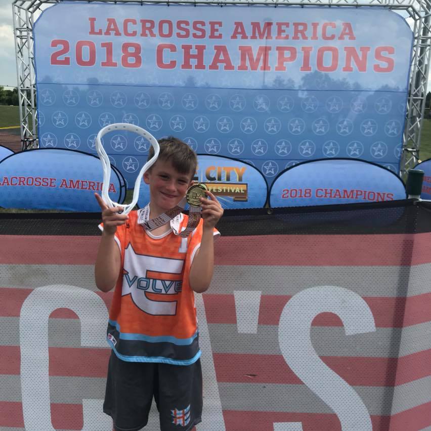 Avery Shirtliff at the 2018 Pipe City tournament, the largest lacrosse tournament in the U.S. Midwest (submitted photo)