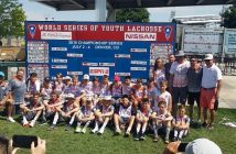 Carson Robins (front row, left) at the World Series of Youth Lacrosse