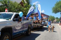 Dockfest sponsor NyDock took up the rear to lead spectators down to the docks (Photo: Dawn Huddlestone)