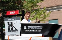 Team Aben of Harvey Kalles Real Estate brought a furry friend along for the ride (Photo: Dawn Huddlestone)