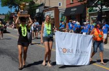 Defending champions CORE Health show off the bling (Photo: Dawn Huddlestone)