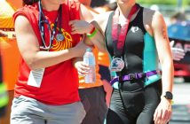 The medical team are ready to help athletes as they cross the finish line
