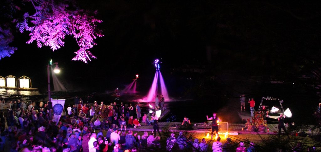 The grand finale at the Town Docks was the NorthFIRE show